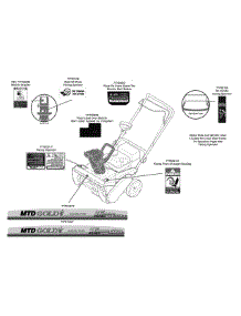 Label Map Mtd Gold parts for Mtd Gold Snow Thrower 31AM2N1B704 / 2008 from AppliancePartsPros.com