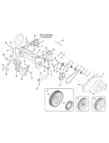 Drive Assembly parts for Mtd Gold Snow Thrower 31AM2P5B704 / 2008 from AppliancePartsPros.com