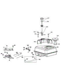 370-Sub-11 Fuel Tank & Mounting parts for Mtd Gold Snow Thrower 31AM63KE704 / 2011 from AppliancePartsPros.com