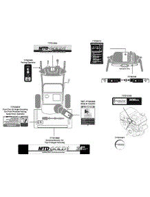 Label Map 31Am63ke704 parts for Mtd Gold Snow Thrower 31AM63KE704 / 2011 from AppliancePartsPros.com