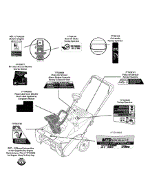 Label Map 31As2n1c704 parts for Mtd Gold Snow Thrower 31AS2N1C704 / 2010 from AppliancePartsPros.com