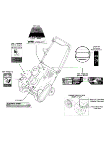Label Map 31As2s1e704 parts for Mtd Gold Snow Thrower 31AS2S1E704 / 2011 from AppliancePartsPros.com