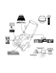 Label Map 31As2s1e704 parts for Mtd Gold Snow Thrower 31AS2S1E704 / 2013 from AppliancePartsPros.com