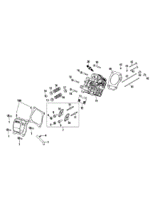 270-Ju Cylinder Head parts for Mtd Gold Snow Thrower 31AS2T5E704 / 2011 from AppliancePartsPros.com