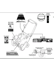 Label Map 31As2t5e704 parts for Mtd Gold Snow Thrower 31AS2T5E704 / 2013 from AppliancePartsPros.com