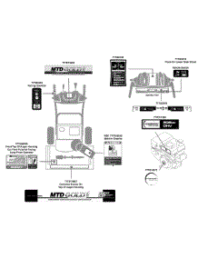 Label Map 31Bm63lf704 parts for Mtd Gold Snow Thrower 31BM63LF704 / 2011 from AppliancePartsPros.com