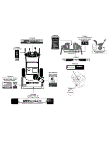 Label Map 31Bm63lf704 parts for Mtd Gold Snow Thrower 31BM63LF704 / 2012 from AppliancePartsPros.com