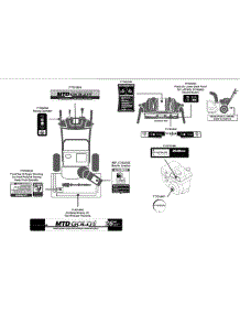 Label Map 31Bm63lf704 parts for Mtd Gold Snow Thrower 31BM63LF704 / 2013 from AppliancePartsPros.com
