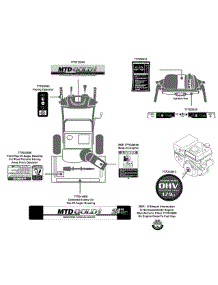 Label Map 31Cm62ke704 parts for Mtd Gold Snow Thrower 31CM62KE704 / 2010 from AppliancePartsPros.com