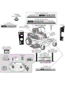 Label Map Mtd Gold 42-Inch parts for Mtd Gold Z-Series 17AE2ACG004 / 2010 from AppliancePartsPros.com