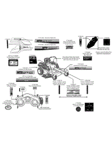 Label Map 17Af2ack004 parts for Mtd Gold Z-Series 17AF2ACK004 / 2012 from AppliancePartsPros.com