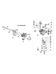 170-Du Carburetor parts for Mtd Engine 170-DU from AppliancePartsPros.com