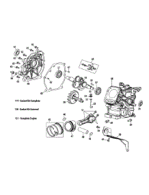 170-Lu Crankcase parts for Mtd Engine 170-LU from AppliancePartsPros.com