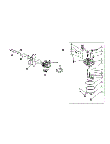 170-Pu Carburetor parts for Mtd Engine 170-PU from AppliancePartsPros.com