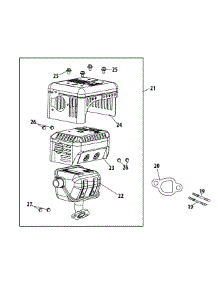 170-Pu Muffler parts for Mtd Engine 170-PU from AppliancePartsPros.com