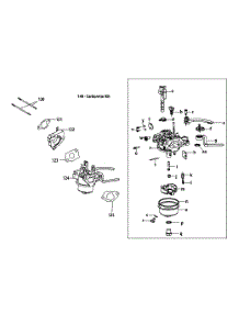 178-Lu Carburetor Assembly parts for Mtd Engine 178-LU from AppliancePartsPros.com