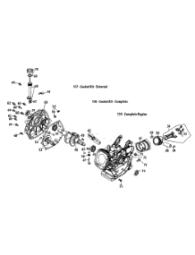 178-Lu Crankshaft & Crankcase parts for Mtd Engine 178-LU from AppliancePartsPros.com