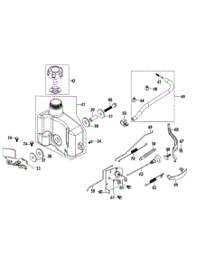 1P70c0a-11 Fuel Tank & Mounting parts for Mtd Engine 1P70C0A-11 from AppliancePartsPros.com