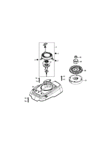 1P70l0a Flywheel & Shroud parts for Mtd Engine 1P70L0A from AppliancePartsPros.com