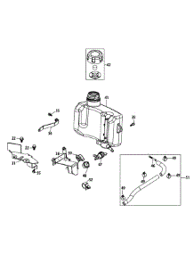 1P70l0a-11 Fuel Tank & Mounting parts for Mtd Engine 1P70L0A-11 from AppliancePartsPros.com