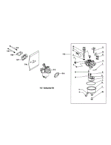 1X65cu Carburetor parts for Mtd Engine 1X65CU from AppliancePartsPros.com