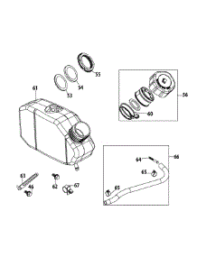 1X65ru Fuel Tank parts for Mtd Engine 1X65RU from AppliancePartsPros.com