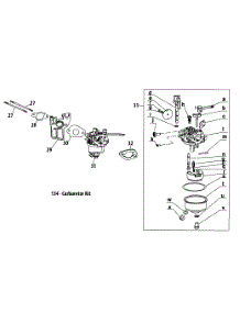270-Vu Carburetor parts for Mtd Engine 270-VU from AppliancePartsPros.com