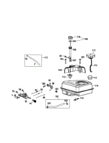 270-Vu Fuel Tank & Mounting parts for Mtd Engine 270-VU from AppliancePartsPros.com