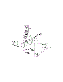 2P70m0c Fuel Tank & Mounting parts for Mtd Engine 2P70M0C from AppliancePartsPros.com