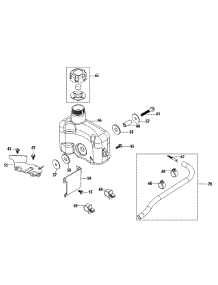 2P70m0d Fuel Tank & Mounting parts for Mtd Engine 2P70M0D from AppliancePartsPros.com
