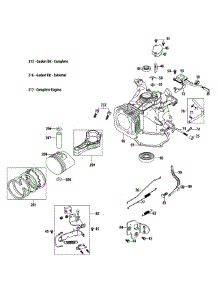 2P70mu Crankcase parts for Mtd Engine 2P70MU from AppliancePartsPros.com