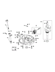 5P65mu Crankshaft & Crankcase Cover parts for Mtd Engine 5P65MU from AppliancePartsPros.com