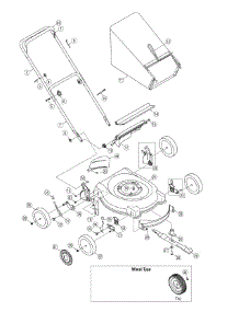 General Assembly parts for Mtd Pro Push Walk-Behind Mower 11A-422Q713 / 2007 from AppliancePartsPros.com