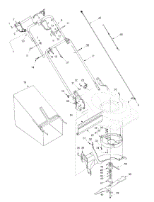Handle, Grass Catcher, Cutting Deck parts for Mtd Pro Self-Propelled Walk-Behind Mower 12A-378Q795 / 2004 from AppliancePartsPros.com