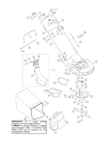 Handle And Bag parts for Mtd Pro Self-Propelled Walk-Behind Mower 12A-986Q795 / 2005 from AppliancePartsPros.com