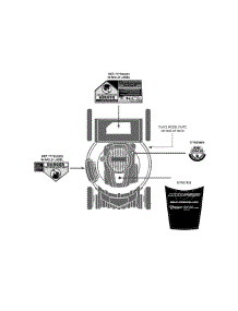 Label Map 12Akd37k095 parts for Mtd Pro Self-Propelled Walk-Behind Mower 12AKD37K095 / 2012 from AppliancePartsPros.com
