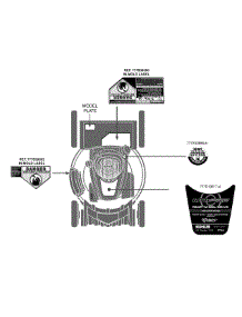 Label Map parts for Mtd Pro Self-Propelled Walk-Behind Mower 12AKD3KB095 / 2014 from AppliancePartsPros.com