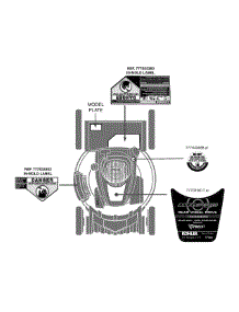 Label Map 12Akd3kb095 parts for Mtd Pro Self-Propelled Walk-Behind Mower 12AKD3KB095 / 2015 from AppliancePartsPros.com