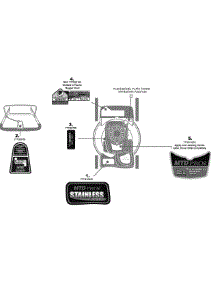 Label Map parts for Mtd Pro Self-Propelled Walk-Behind Mower 12AV55DQ713 / 2008 from AppliancePartsPros.com