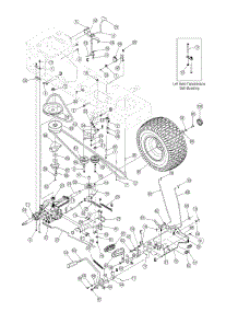 Drive parts for Mtd Pro Lawn Tractor 13AT605H718 / 2006 from AppliancePartsPros.com