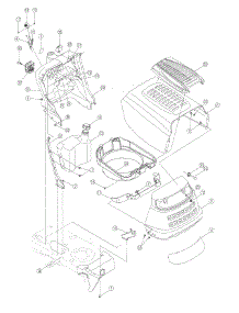 Hood Assembly parts for Mtd Pro Lawn Tractor 13AT605H718 / 2006 from AppliancePartsPros.com