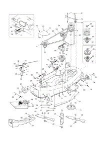 Deck Assembly parts for Mtd Pro Garden Tractor 14AI808H718 / 2004 from AppliancePartsPros.com