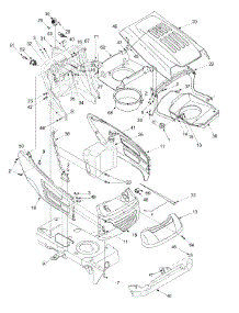Hood & Electrical parts for Mtd Pro Garden Tractor 14AI808H718 / 2004 from AppliancePartsPros.com