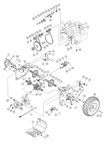Drive Assembly parts for Mtd Pro Snow Thrower 31AE5KLF795 / 2006 from AppliancePartsPros.com