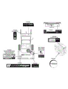 Label Map 31Ah64fg795 parts for Mtd Pro Snow Thrower 31AH64FG795 / 2011 from AppliancePartsPros.com