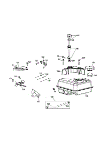 375-Su Fuel Tank & Mounting parts for Mtd Pro Snow Thrower 31AM66FG795 / 2015 from AppliancePartsPros.com