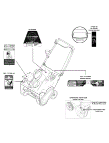 Label Map 31As2s1e795 parts for Mtd Pro Snow Thrower 31AS2S1E795 / 2011 from AppliancePartsPros.com