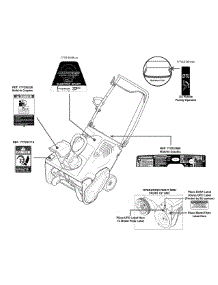 Label Map 31As2s1e795 parts for Mtd Pro Snow Thrower 31AS2S1E795 / 2014 from AppliancePartsPros.com