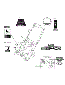 Label Map 31As2s1e795 parts for Mtd Pro Snow Thrower 31AS2S1E795 / 2015 from AppliancePartsPros.com