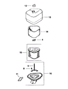 Kohler Engine Air Intake & Filtration parts for Mtd Pro Wide Area Mower 55AD210Q195 from AppliancePartsPros.com
